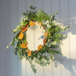 Make your own orange wreath