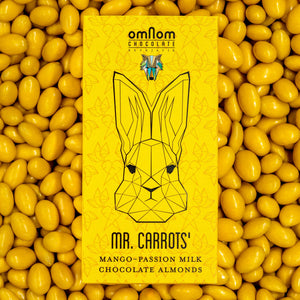Mr. Carrots' Mango-Passion and Milk Chocolate Almonds